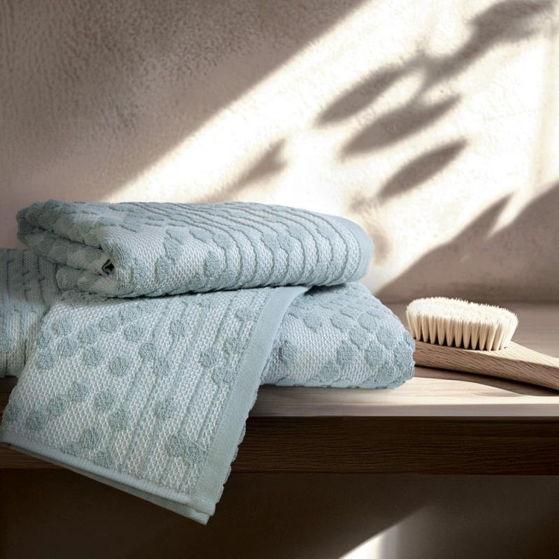 Πετσέτα Darwin Aqua Nef-Nef Homeware Προσώπου 50x90cm 100% Βαμβάκι