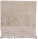 Πετσέτα Quantro Beige Nef-Nef Homeware Προσώπου 50x90cm 100% Βαμβάκι