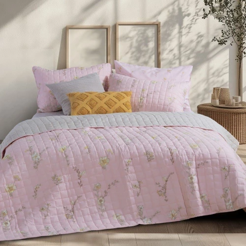 Κουβερλί Irida Pink Nef-Nef Homeware Υπέρδιπλo 230x240cm Microfiber-Polyester