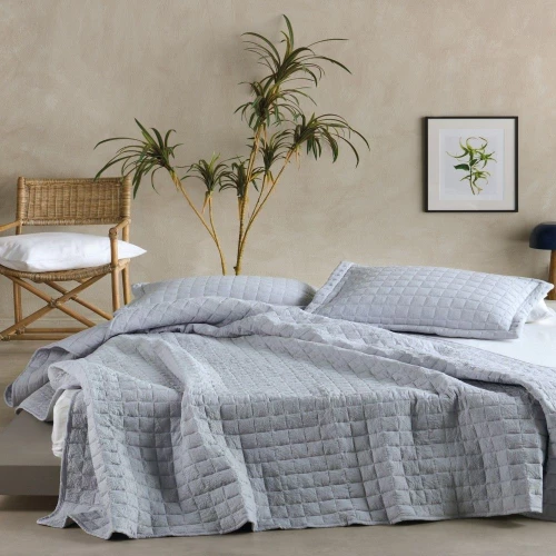 Κουβερλί Vegas 2224 Grey Kentia King Size Microfiber-Polyester