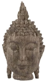 Διακοσμητικό Κεφάλι Βούδα 73629 16,5x16x30,4cm Brown Artekko Polyurethane