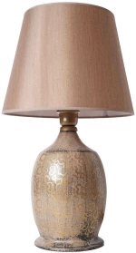 Φωτιστικό Επιτραπέζιο 687HMY2240 Φ30x55cm E27 40W Gold Opviq
