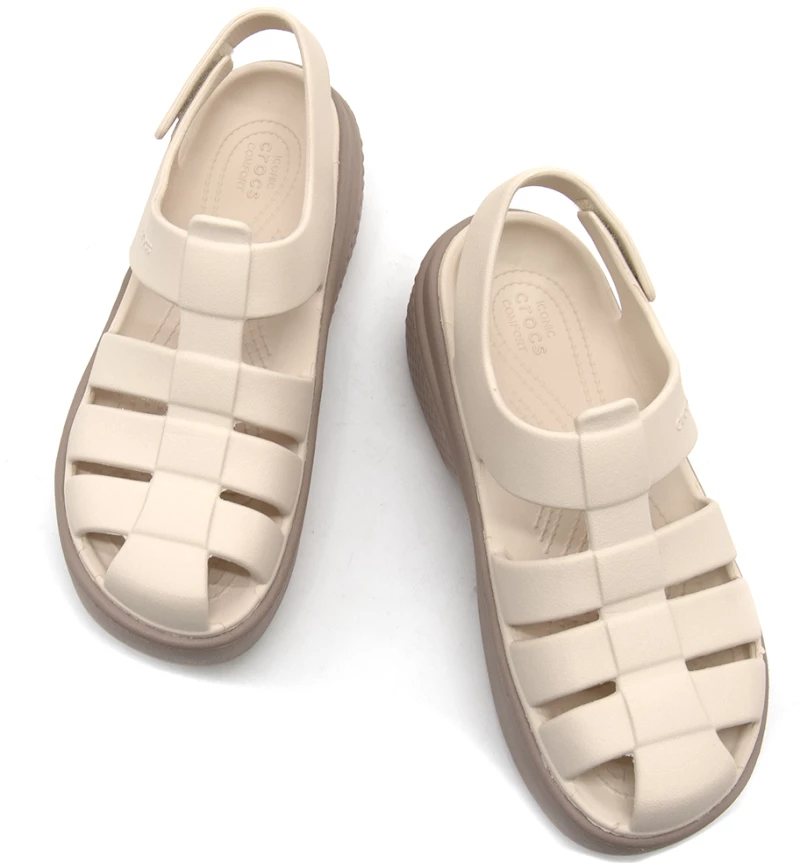 CROCS STOMP FISHERMAN SANDALS UNISEX CROCS ΜΠΕΖ (209938-0LL)