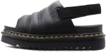 DR.MARTENS ATHENA BRANDO LEATHER FLAT SANDALS UNISEX DR.MARTENS ΜΑΥΡΟ (41358001)