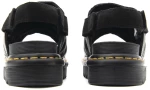 DR.MARTENS ATHENA BRANDO LEATHER FLAT SANDALS UNISEX DR.MARTENS ΜΑΥΡΟ (41358001)
