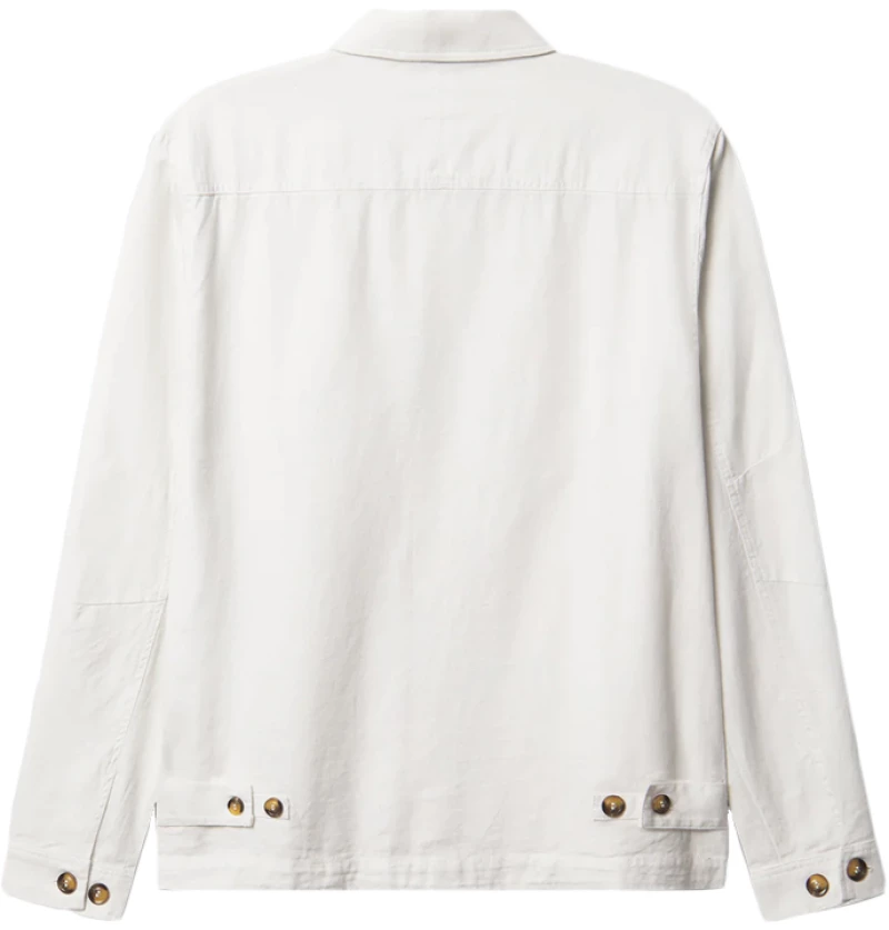 GABBA PETER LINEN LONGSLEEVE SHIRT MEN GABBA ΛΕΥΚΟ (11421-0003)