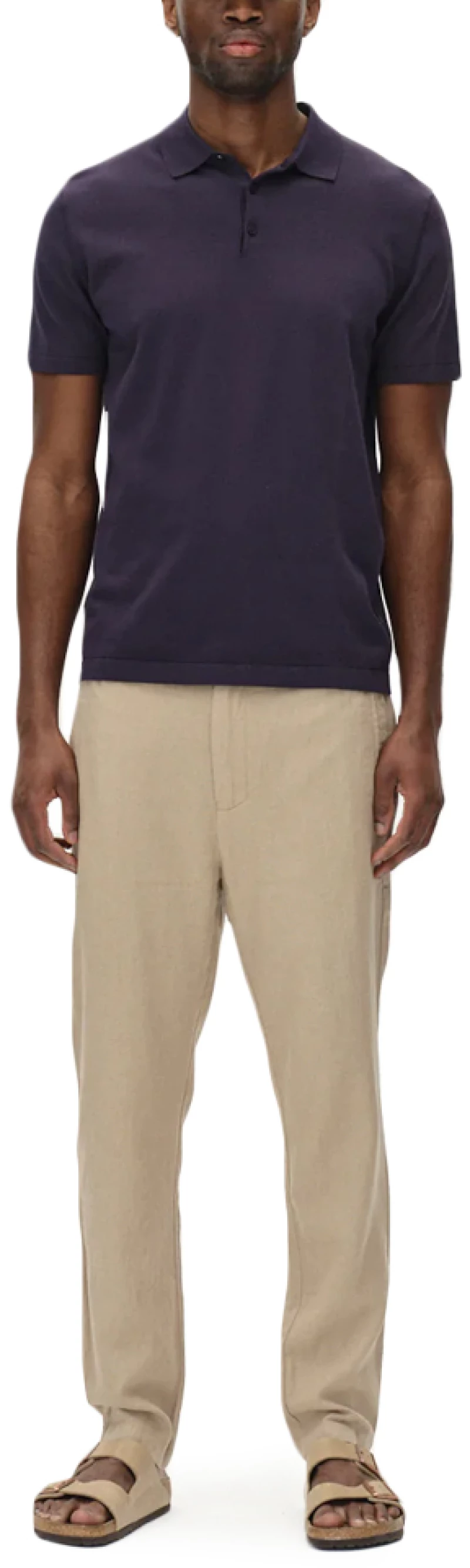 GABBA BENSON POLO T-SHIRT MEN GABBA ΜΠΛΕ (11430-5015)