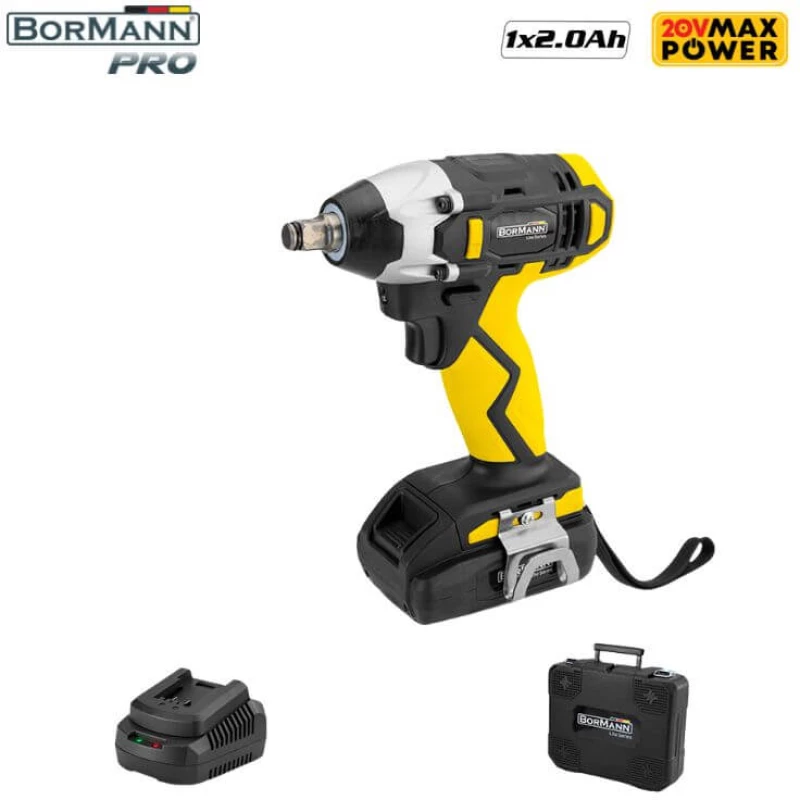 BORMANN Μπουλονόκλειδο 20V Li-Ion 350Nm 1X2Ah Βαλίτσα (BCD2620)