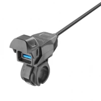 Interphone Παροχή Ρεύματος Τιμονιού Type-A ACCHANDLEBARTYPEA Black