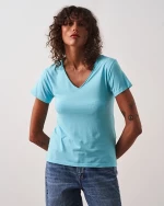 Μπλούζα Γυναικεία V-Neck Marilla Absolut Cashmere Neon Lagoon