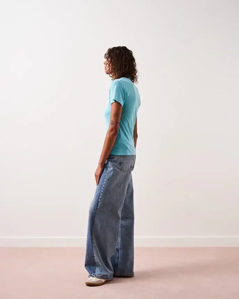 Μπλούζα Γυναικεία V-Neck Marilla Absolut Cashmere Neon Lagoon