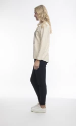 Μπλούζα Γυναικεία Oversize Orientique με Παγιέτες Taupe