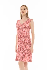 Γυναικείο Νυχτικό Pink Label - Leopar Print - Αμάνικο - Viscose