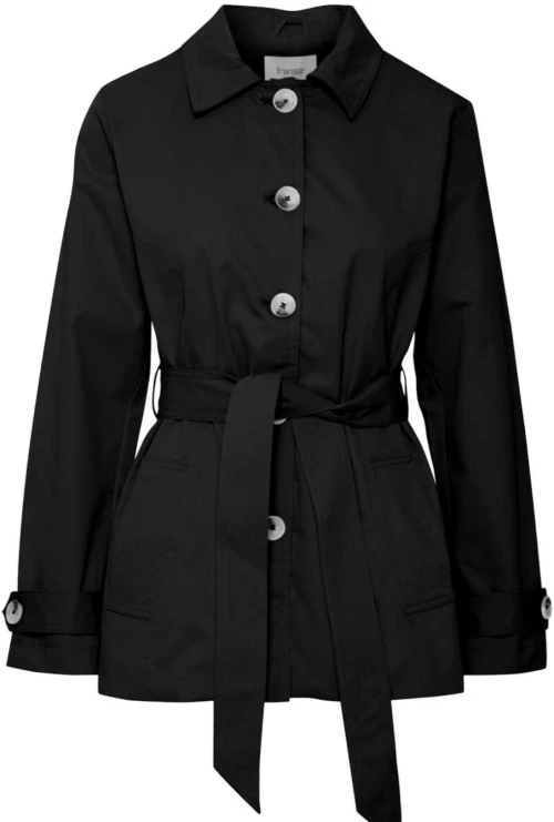 FRANSA Γυναικεία μαύρη καπαρντίνα 20615657-200113 Black