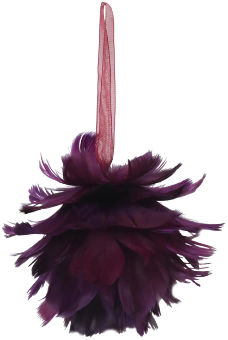 GRAPE ΧΡΙΣΤΟΥΓΕΝΝΙΑΤΙΚΗ ΜΠΑΛΑ ΜΕ ΦΤΕΡΑ 12x12x10 POLYFOAM ΜΩΒ ΦΤΕΡΟ INTHEBOX