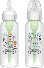 Dr Browns Πλαστικό Μπιμπερό με Στενό Λαιμό Options+ Pig/Frog 250ml (2τεμ) SB82040