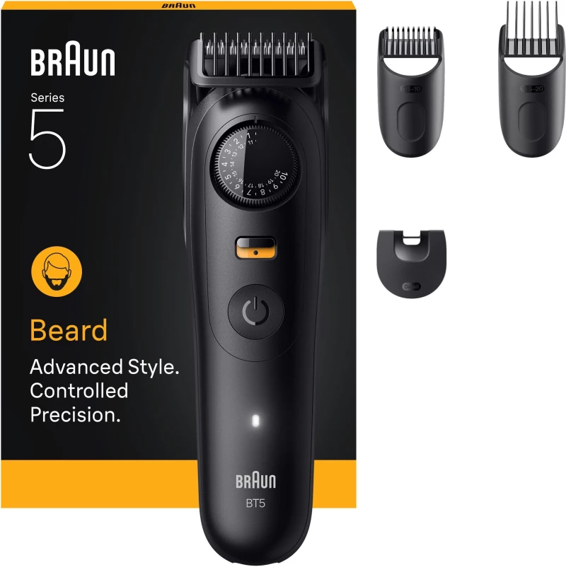 Braun - Beard Trimmer Series 5, +4 Styling Tools, BT5520 - Black / Health and Personal Care