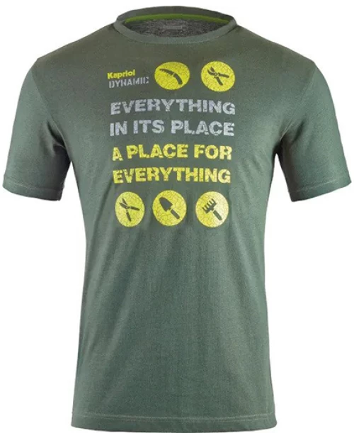 ΜΠΛΟΥΖΑ T-SHIRT ENJOY ΣΚΟΥΡΟ ΠΡΑΣΙΝΟ L