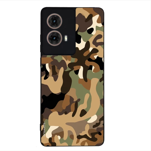 Θήκη Sonique Camouflage Army Series για Motorola Moto G85 5G Καφέ