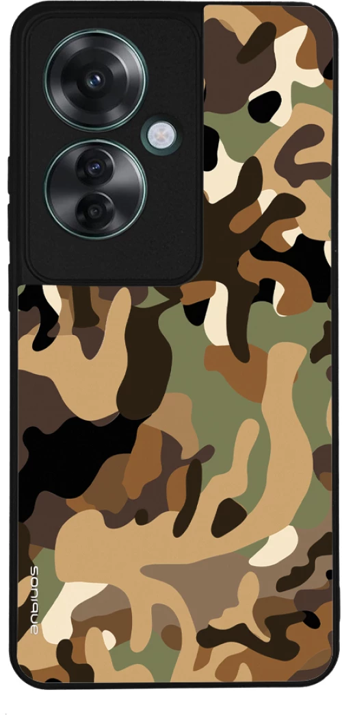 Θήκη Sonique Camouflage Army Series για Oppo Reno11 F 5G Καφέ