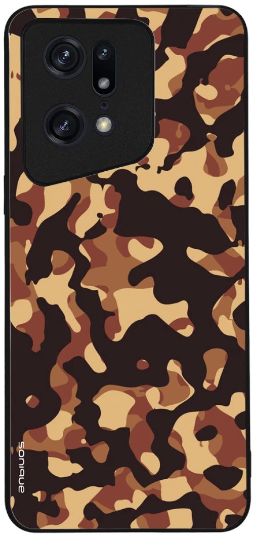 Θήκη Sonique Camouflage Army Series για Oppo Find X5 Pro 5G Καφέ 01
