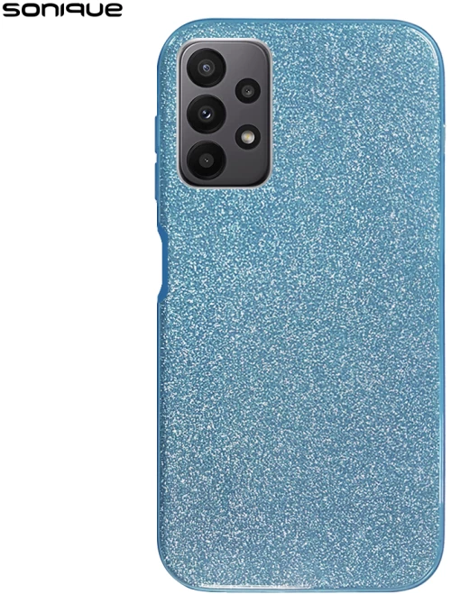 Θήκη Σιλικόνης Sonique Shiny Samsung Galaxy A23 5G / Galaxy A23 4G Γαλάζιο