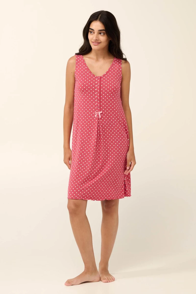 Vamp γυναικείο νυχτικό modal relaxed fit 22074-rose taupe