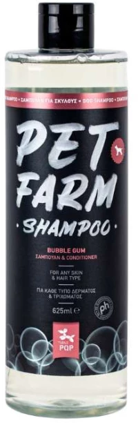 PQP Σαμπουαν & Conditioner Σκύλου Farm Bubble Gum 625ml