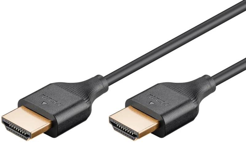 GOOBAY καλώδιο HDMI 75299 με Ethernet, slim, 8K/60Hz, 48 Gbps, 2m, μαύρο
