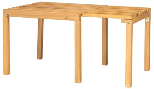 WOODWELL Ε2340COZY Τραπεζάκι Βοηθητικό Βεράντας-Κήπου, Επεκτεινόμενο Ακακία Φυσικό 50+30x50 H.40cm Ε2340