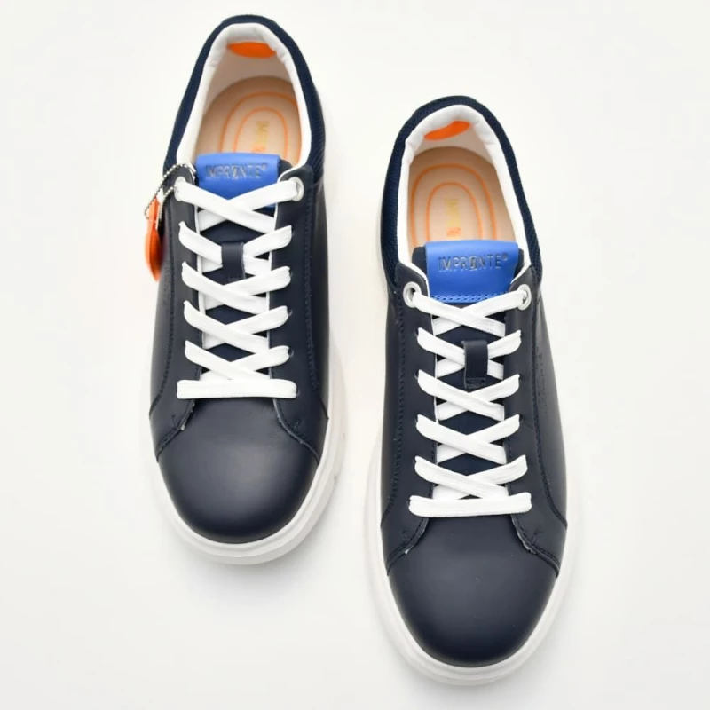Sneakers Ανδρικά Impronte IM51000A-016 Venier Derby σε μπλε δέρμα