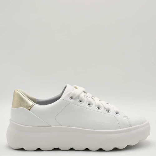 Sneakers Γυναικεία Geox Spherica EC4.1 D35TCB 085Y2 C0232 σε λευκό δέρμα