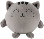 Λούτρινο Μαλακό Μαξιλάρι Squishy Plush Grey Cat 14cm iTotal XL2779B