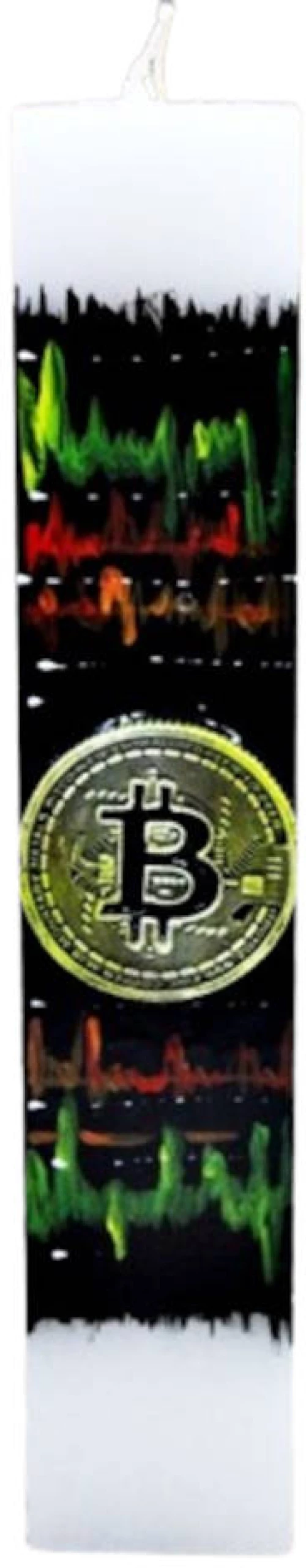 Πασχαλινή λαμπάδα 24Χ001 Bitcoin 25x4.5x2.5cm