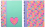 Τετράδιο Σπιράλ Ancor B'Log Hearts A5 80 Φύλλων 124217 (Τυχαία επιλογή)