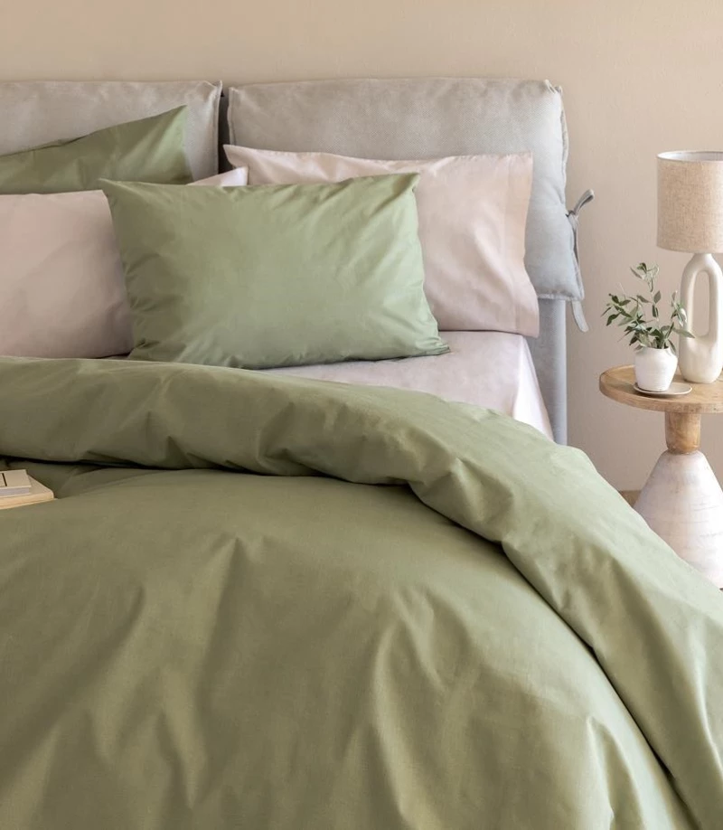 Σεντόνι King Size (180x200+32) Με Λάστιχο Etoile/2 Khaki βαμβακερό Palamaiki