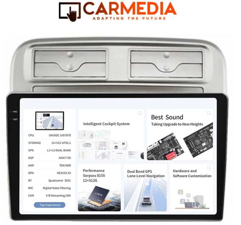 CARMEDIA CMDU4095-4 PRO PLUS TABLET 9.5'' OEM FIAT GRANDE PUNTO 2005-2012