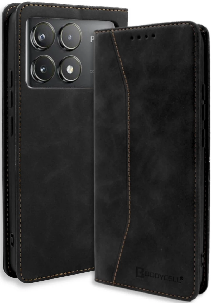 Θήκη Πορτοφόλι - Xiaomi Poco X6 Pro - Bodycell Book Case - Black (5206015074943)