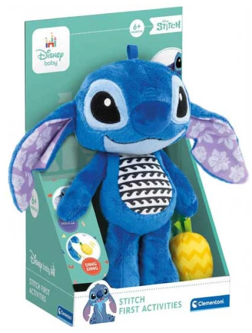Clementoni Λούτρινο Disney Stitch Κουδουνίστρα