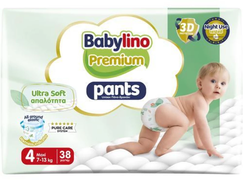 BABYLINO Pants Premium Soft Nο 4 Για 7-13Kg 38 Τεμάχια