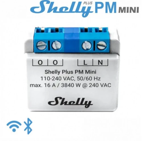 Έξυπνος Μετρητής Ενέργειας 16A Γκρι Wi-Fi Shelly Plus PM Mini Elvhx Shelly Plus PM Mini Γκρι