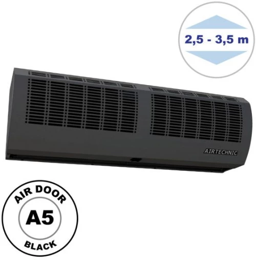 Αεροκουρτίνα 4600m3/h Μαύρο 200cm Τηλεχειριστήριο Μέταλλο Air Door A5.20 U800045 Airtechnic U800045 Μαύρο