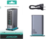 Joyroom JR-TCM02 (EU)Φορτιστής 65W  GaN Πολλαπλών Θυρών 65W - Σκούρο Γκρι