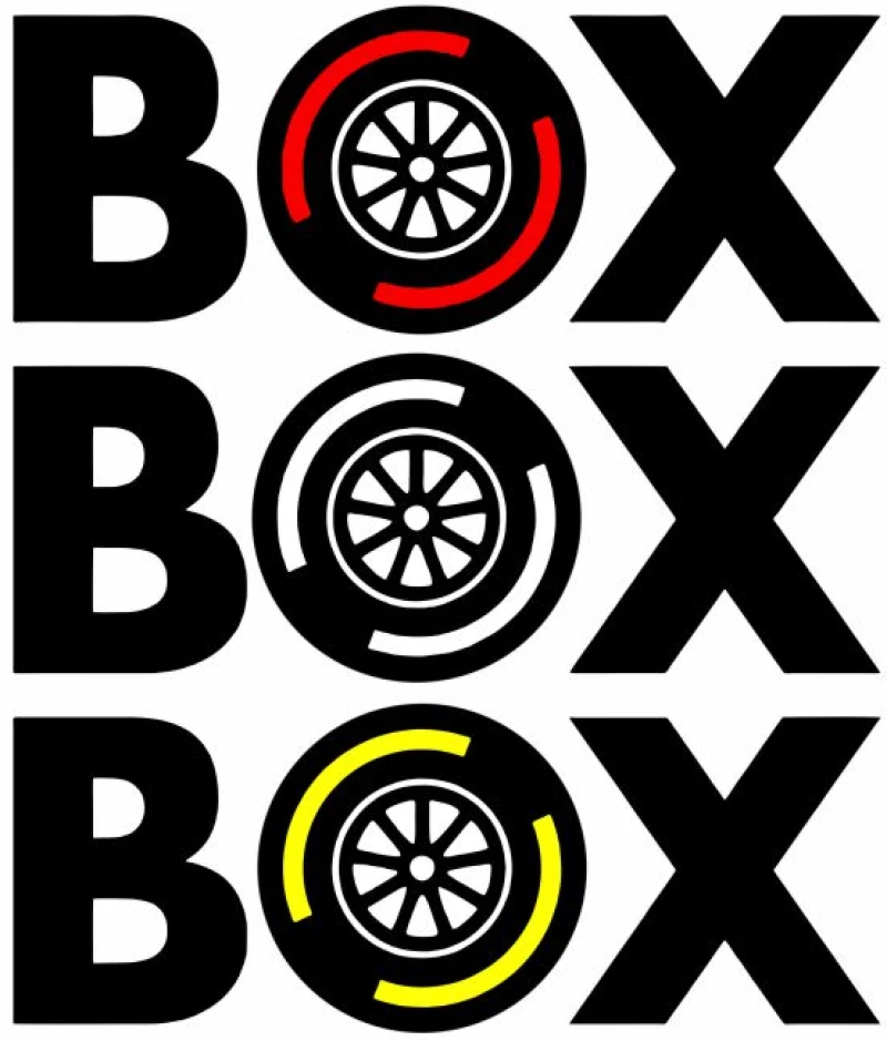 "Box Box Box" Φούτερ - WHITE