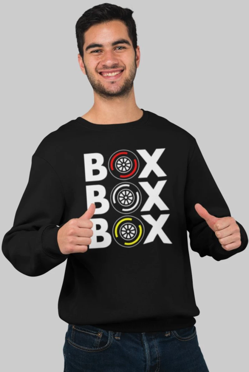 "Box Box Box" Φούτερ - WHITE