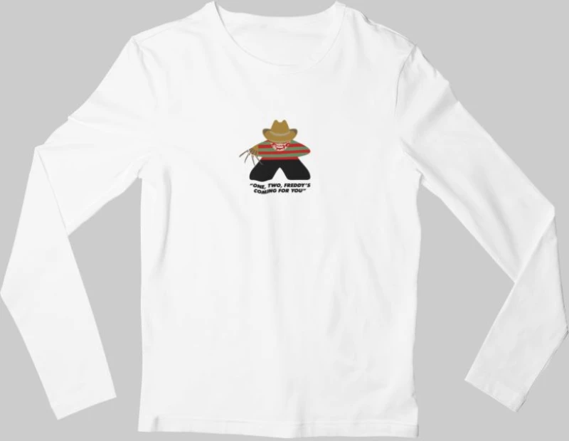 Freddy Krueger Meeple Παιδικό Μακρυμάνικο T-Shirt - WHITE
