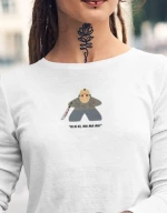 Jason Voorhees Meeple W Μακρυμάνικο T-Shirt - WHITE