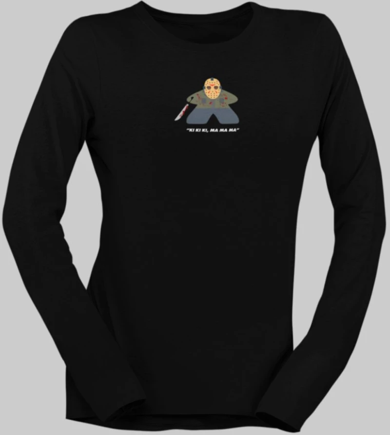 Jason Voorhees Meeple W Μακρυμάνικο T-Shirt - WHITE