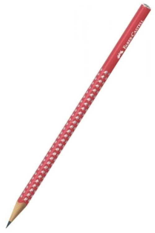 Faber Castell Μολύβι Grip Sparkle Κόκκινο