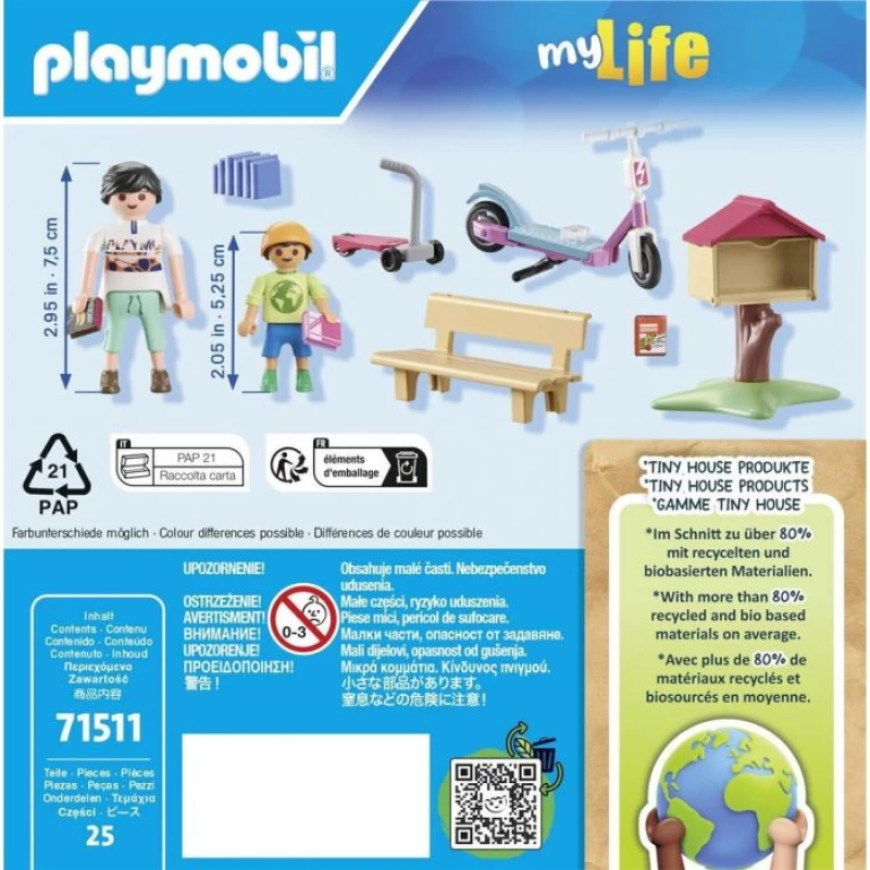 Playmobil MyLife 71511 Υπαίθρια Ανταλλακτική Βιβλιοθήκη